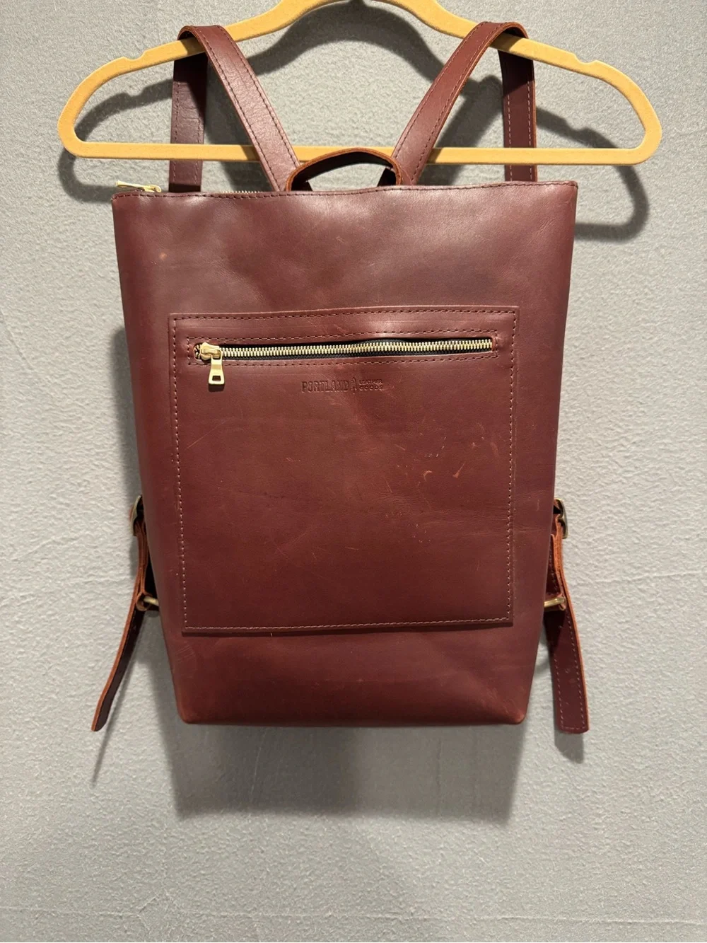 Leather Laptop Backpack with leather laptop  sleeve for Women - Portland Leather